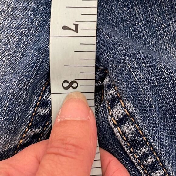 Banana‎ Republic Women's Mid-Rise Distressed Straight Leg Jeans Blue Size 26/2 - Picture 7 of 8